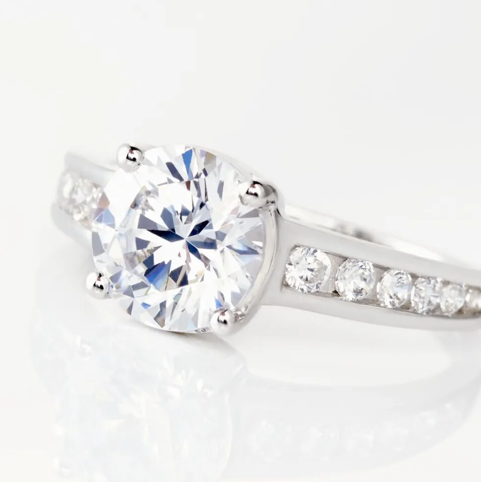 Bague Tatjana Or Blanc Oxyde De Zirconium