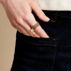Bague Tijuana Acier Jaune