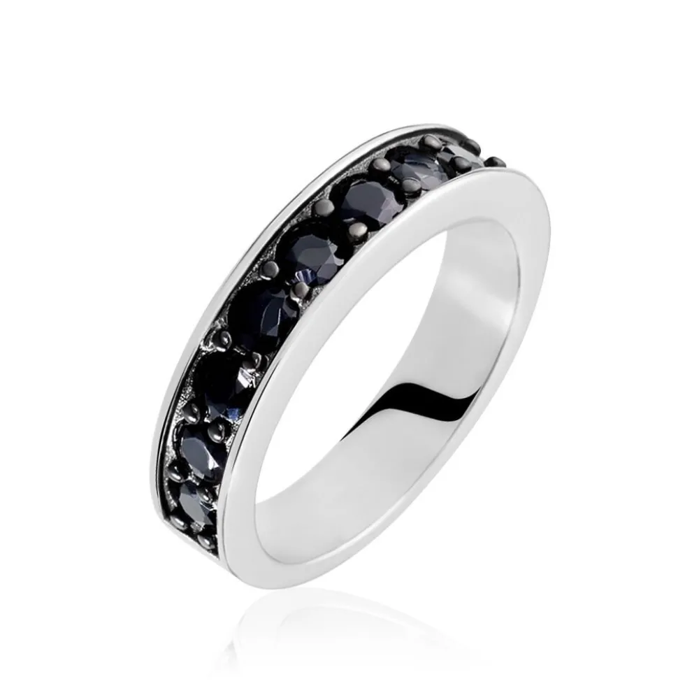 Bague Tour Complet Mondy Argent Oxydes De Zirconium