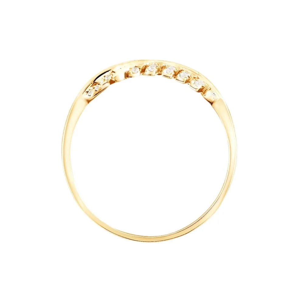 Bague Tourkia Or Jaune Oxyde De Zirconium