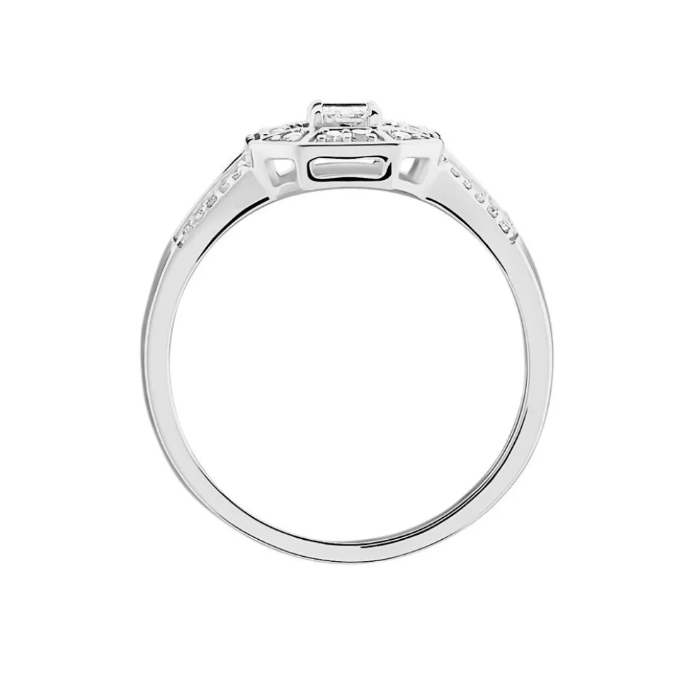 Bague Transmission Or Blanc Diamant