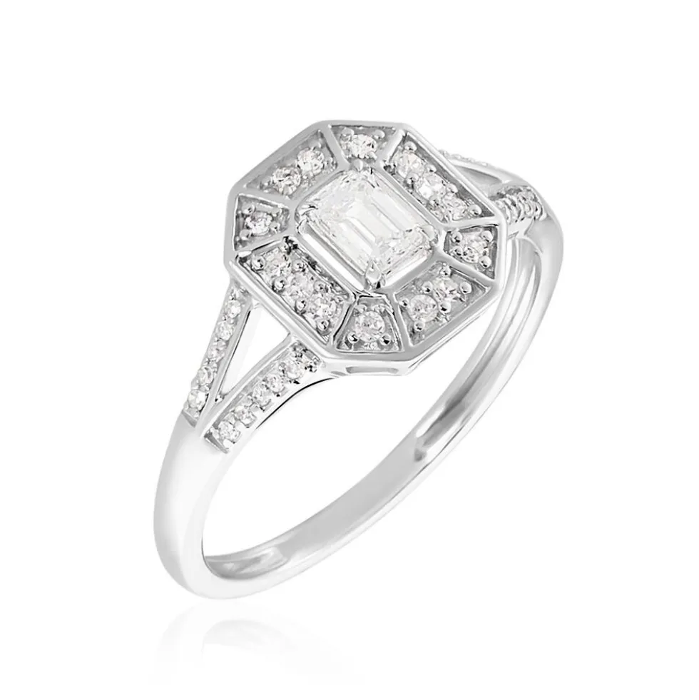 Bague Transmission Or Blanc Diamant