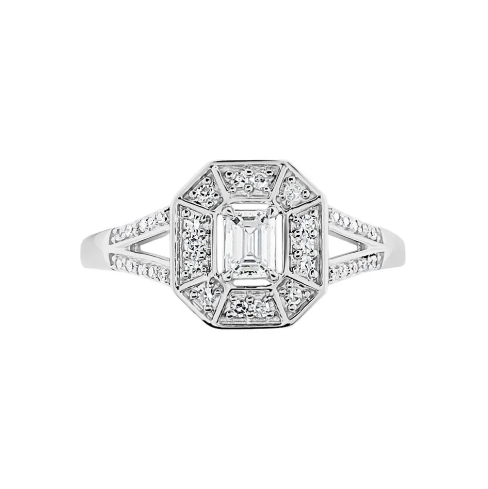 Bague Transmission Or Blanc Diamant
