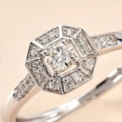 Bague Transmission Or Blanc Diamant