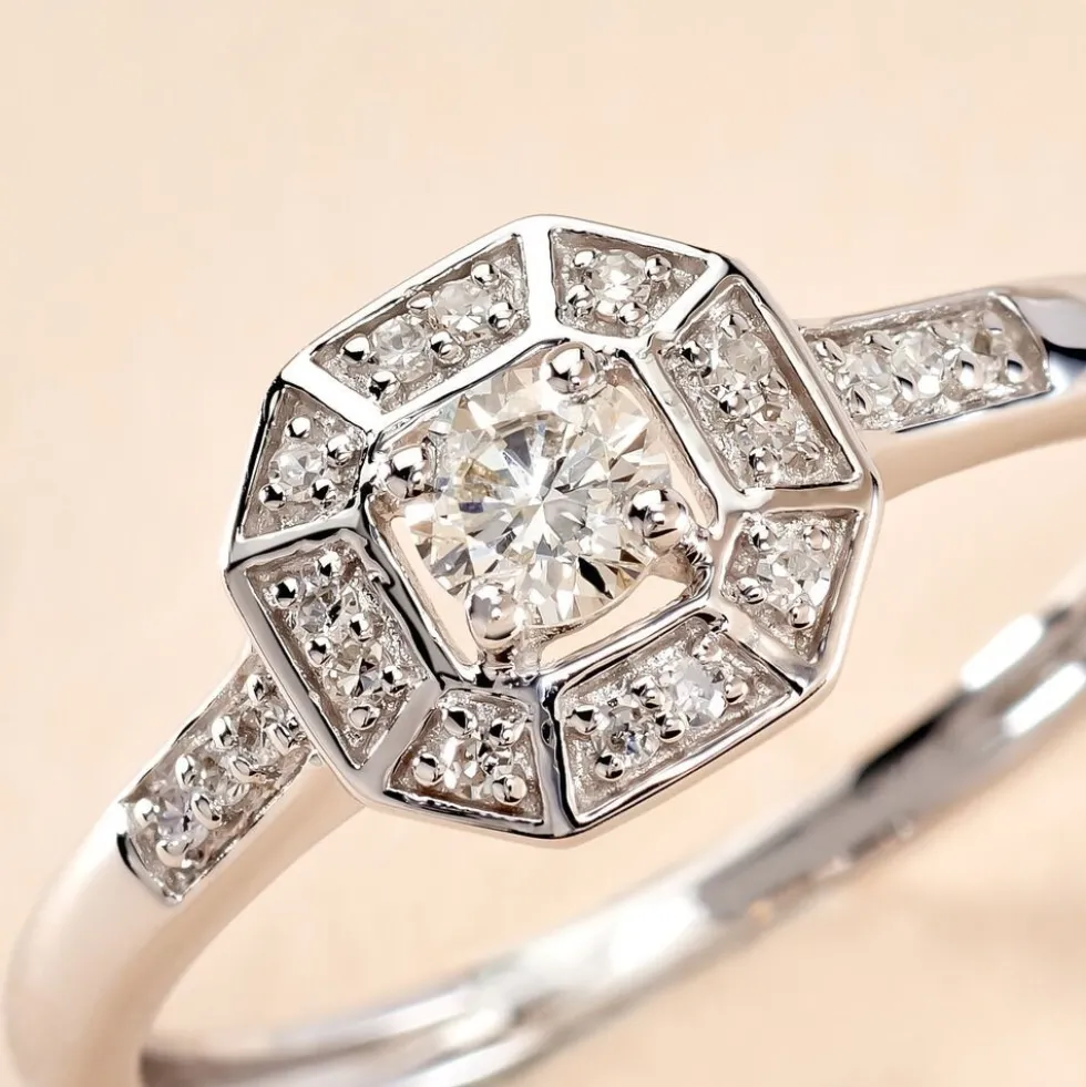 Bague Transmission Or Blanc Diamant