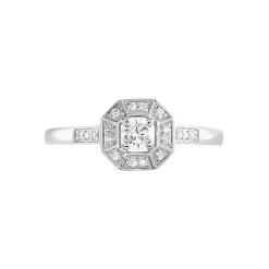 Bague Transmission Or Blanc Diamant