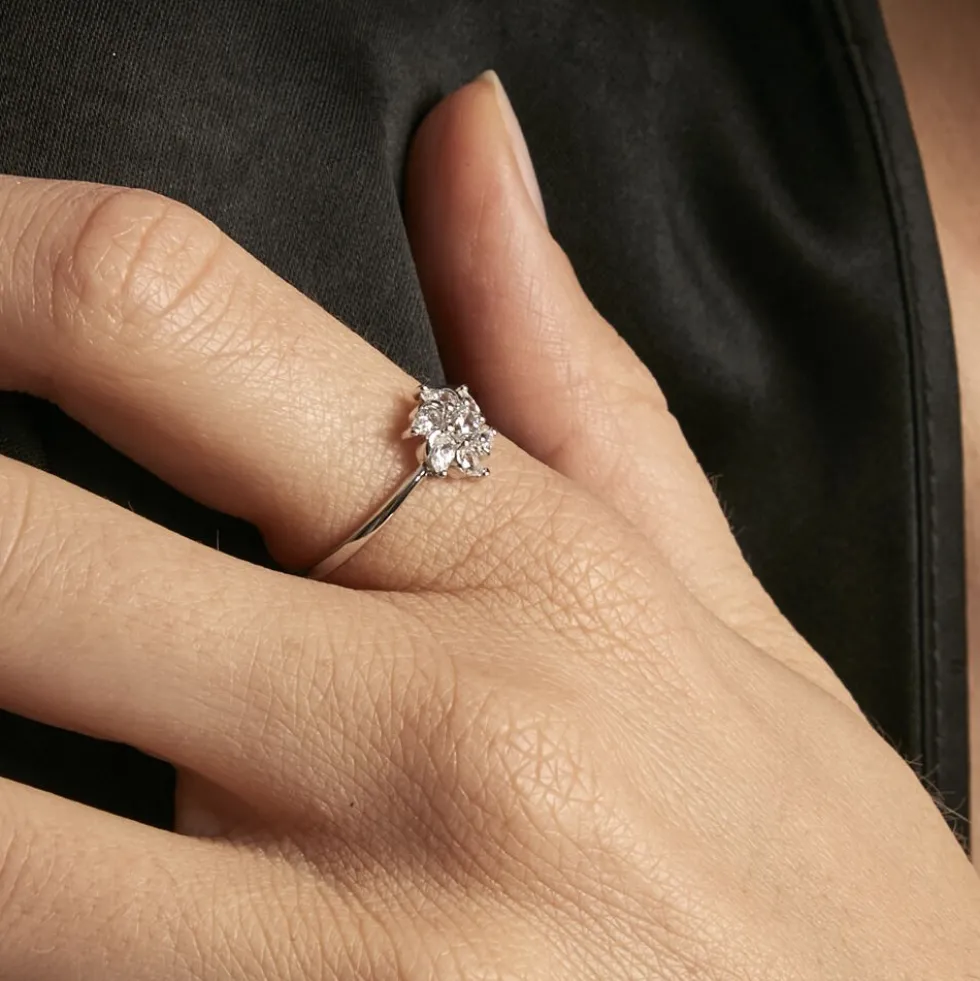 Bague Ulyssia Argent Blanc Oxyde De Zirconium