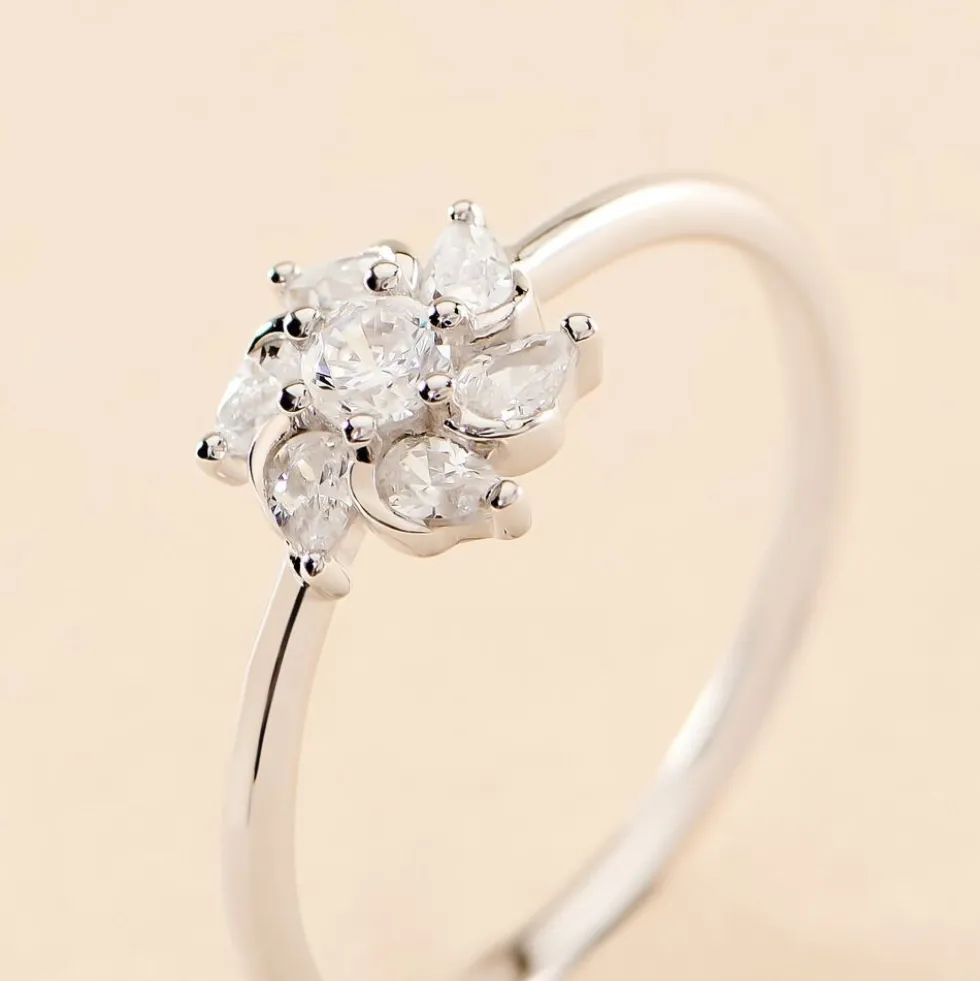 Bague Ulyssia Argent Blanc Oxyde De Zirconium