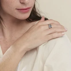 Bague Vaihere Argent Blanc
