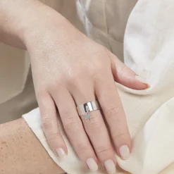 Bague Vaihere Argent Blanc