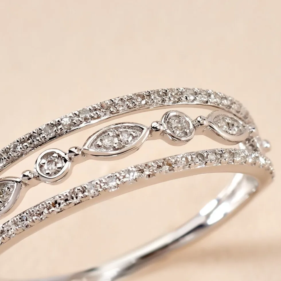 Bague Veca Or Blanc Diamant