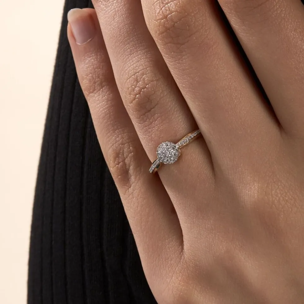 Bague Veranina Or Jaune Diamant