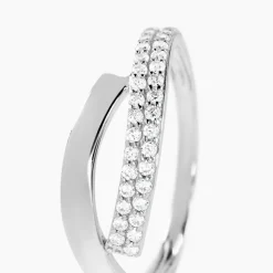 Bague Vero Or Blanc Oxyde De Zirconium