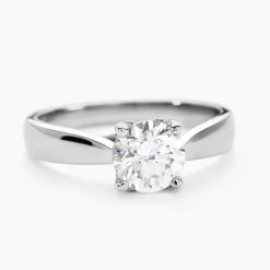 Bague Vicoeuria Ld Platine Blanc Diamant Synthétique