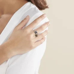 Bague Vittorina Argent Bicolore