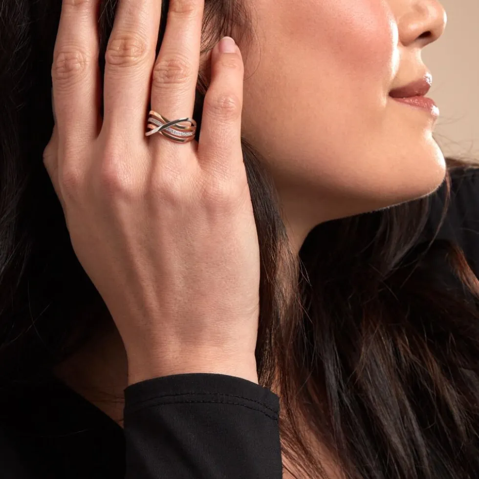 Bague Volya Or Tricolore Diamant
