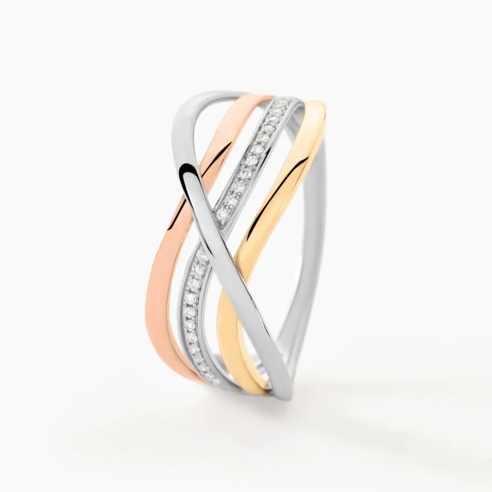Bague Volya Or Tricolore Diamant
