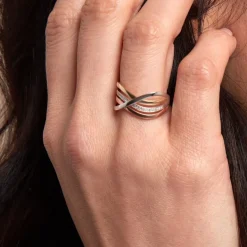 Bague Volya Or Tricolore Diamant