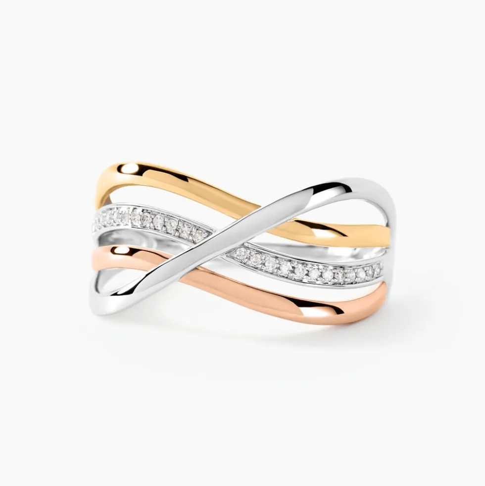 Bague Volya Or Tricolore Diamant