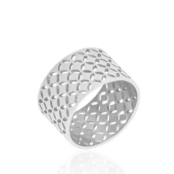 Bague Yelda Acier Blanc