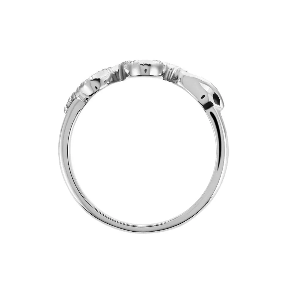 Bague Yoshie Argent Blanc