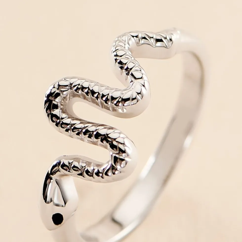 Bague Yoshie Argent Blanc