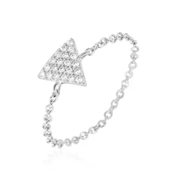 Bague Zelda Argent Blanc Oxyde De Zirconium