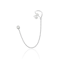 Bijou D'oreille Unitaire Valerie-anne Argent Blanc Oxyde De Zirconium