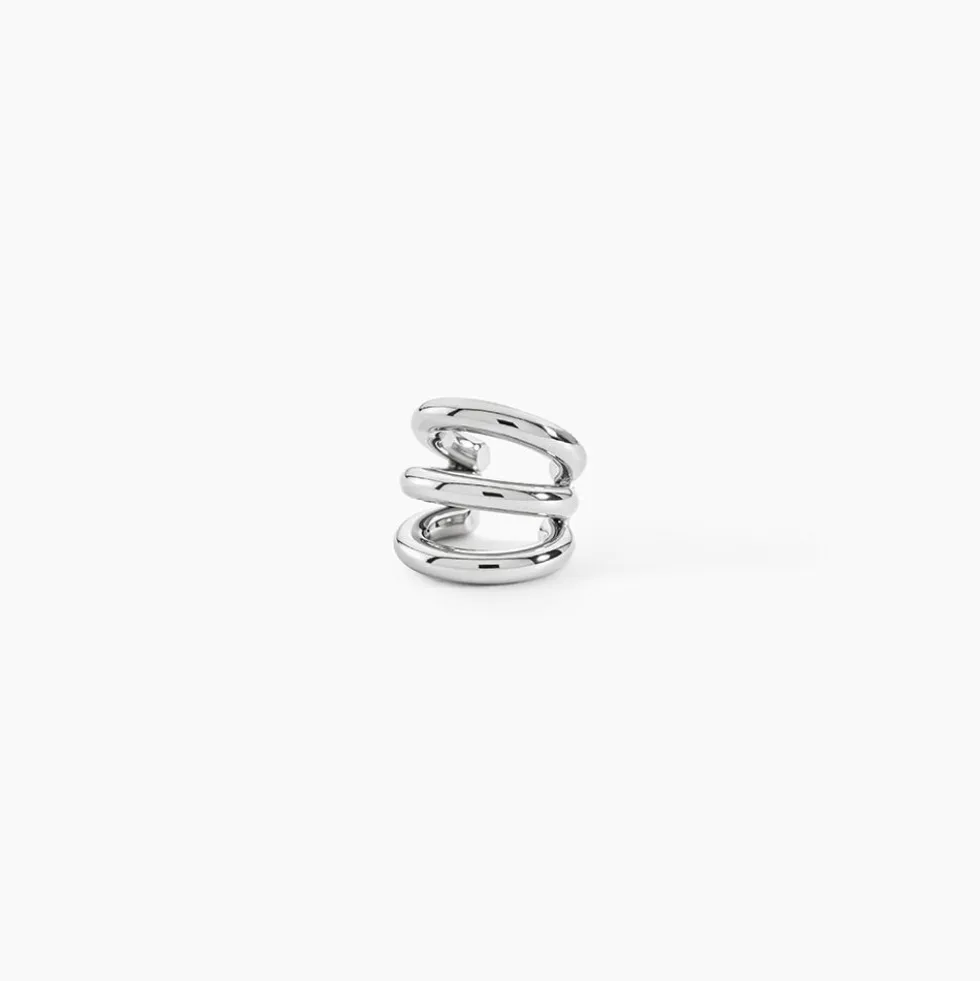 Bijoux D'Oreilles Arthemise Acier Blanc