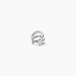 Bijoux D'Oreilles Arthemise Acier Blanc