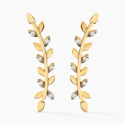 Bijoux D'oreilles Eloiza Or Jaune Oxyde De Zirconium