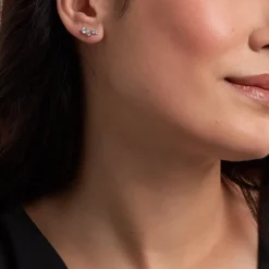 Bijoux D'oreilles Ethere Or Jaune Oxyde De Zirconium