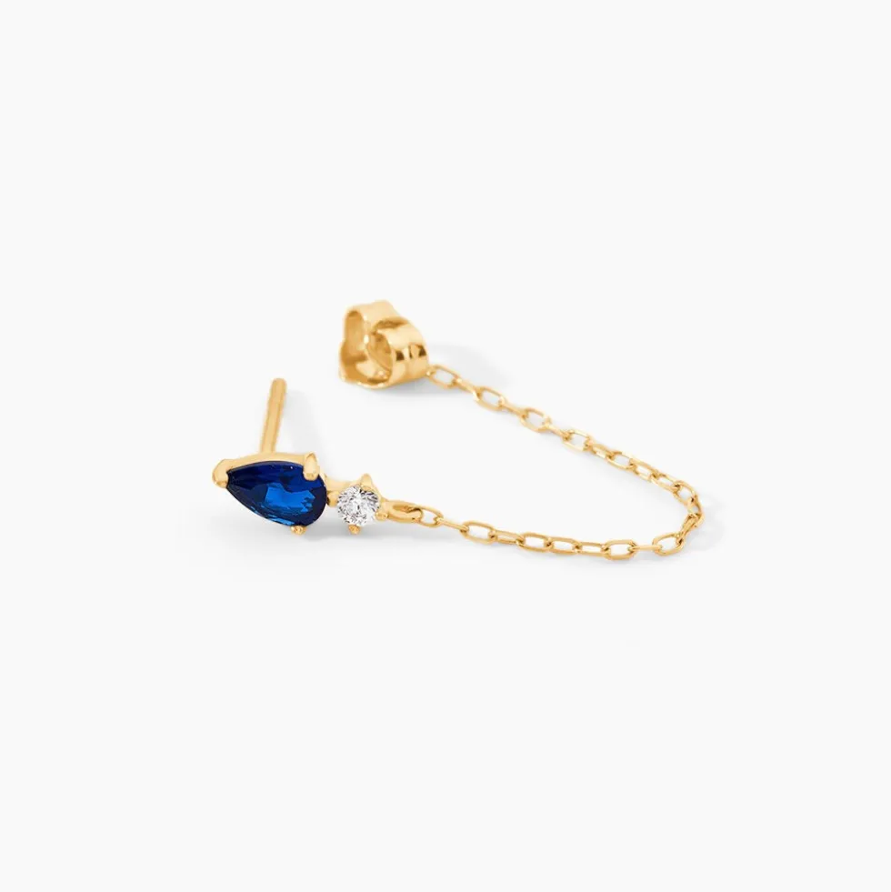 Bijoux D'Oreilles Monna Or Jaune Oxyde De Zirconium