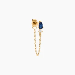 Bijoux D'Oreilles Monna Or Jaune Oxyde De Zirconium