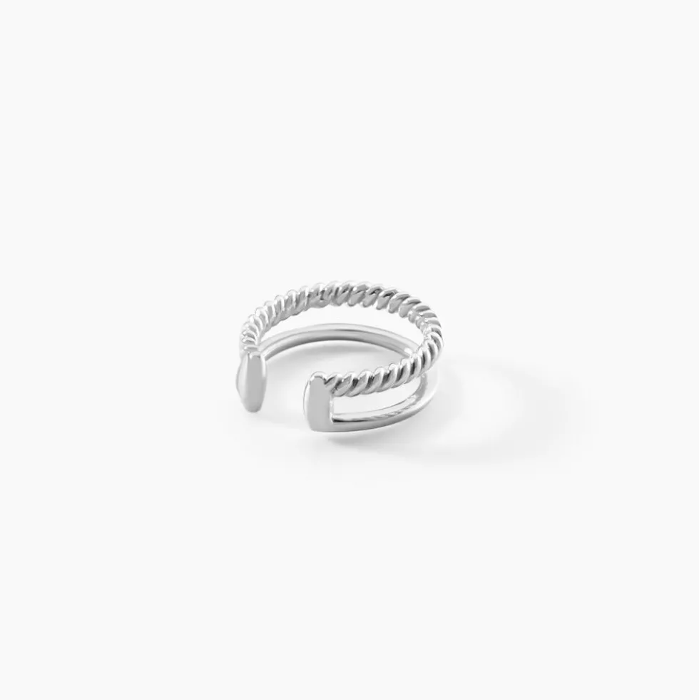 Bijoux D'Oreilles Poly Argent Blanc