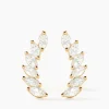 Bijoux D'oreilles Sparkle Or Jaune Oxyde De Zirconium
