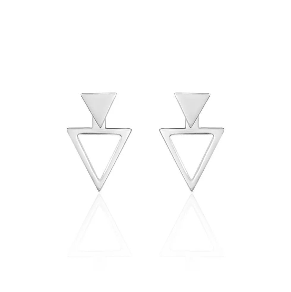 Bijoux D'oreilles Katie Argent Blanc