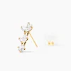 Bijoux D'oreilles Raffaele Or Jaune Oxyde De Zirconium