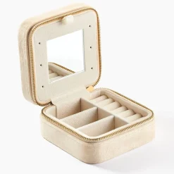 Boite à Bijou Tissu Beige