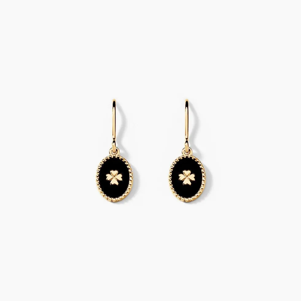 Boucles D'oreilles Black Jack Cosmoir Or Jaune