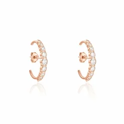 Boucles D'oreilles Liviu Argent Rose Oxyde De Zirconium