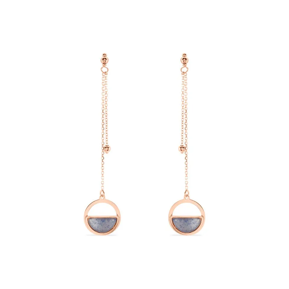 Boucles D'oreilles Or Jaune Cendra Forme Cercle