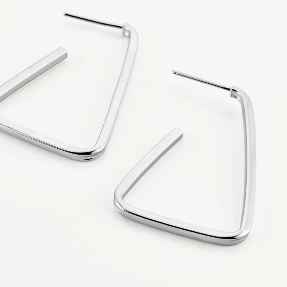 Boucles D'oreilles Pendantes Argent Blanc Timothea