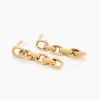 Boucles D'oreilles Pendantes Lilla Plaqué Or Jaune