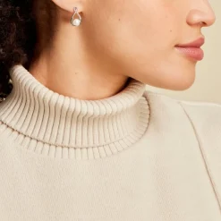 Boucles D'oreilles Pendantes Layanne Argent Blanc Perle De Culture