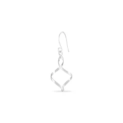 Boucles D'oreilles Pendantes Louison Argent Blanc