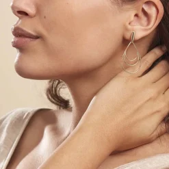 Boucles D'oreilles Pendantes Jenyfer Plaqué Or Jaune