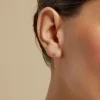 Boucles D'oreilles Pendantes Eclat D'amour Or Jaune Oxyde De Zirconium