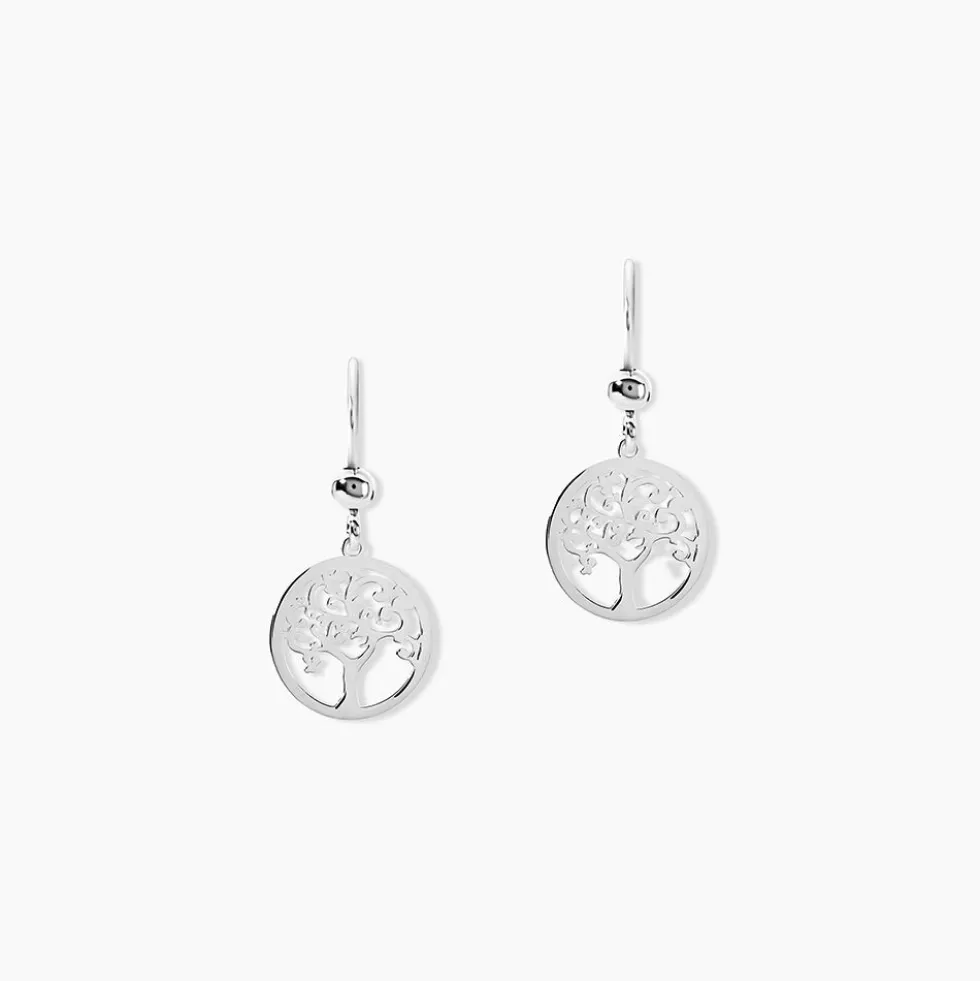 Boucles D'oreilles Pendantes Marijan Argent Blanc