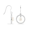 Boucles D'oreilles Pendantes Ellea Argent Perle De Culture Et Oxyde